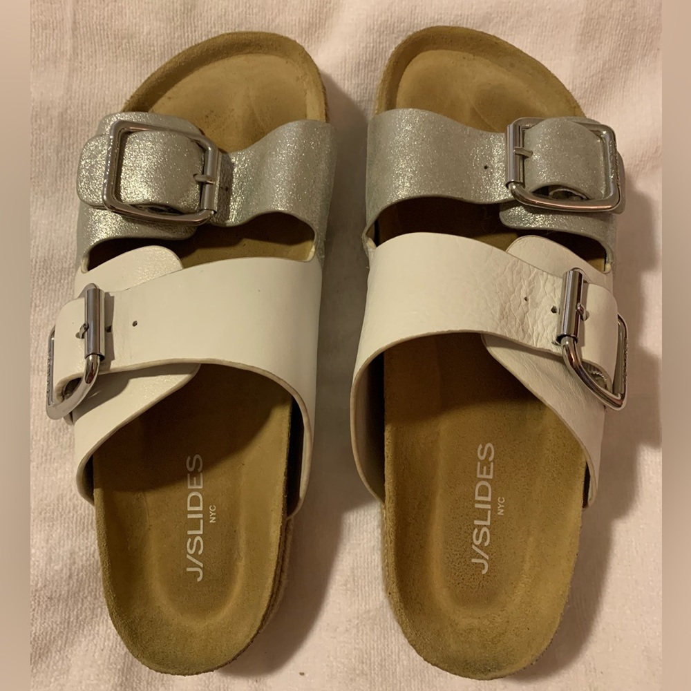 J Slides / J/Slides Sandals Birkenstock-Style Short Platform, Women’s 10